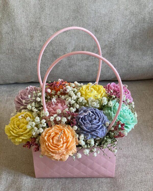 Bucket Candle Bouquet