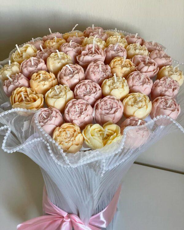 Rose Candle Bouquet - Image 2