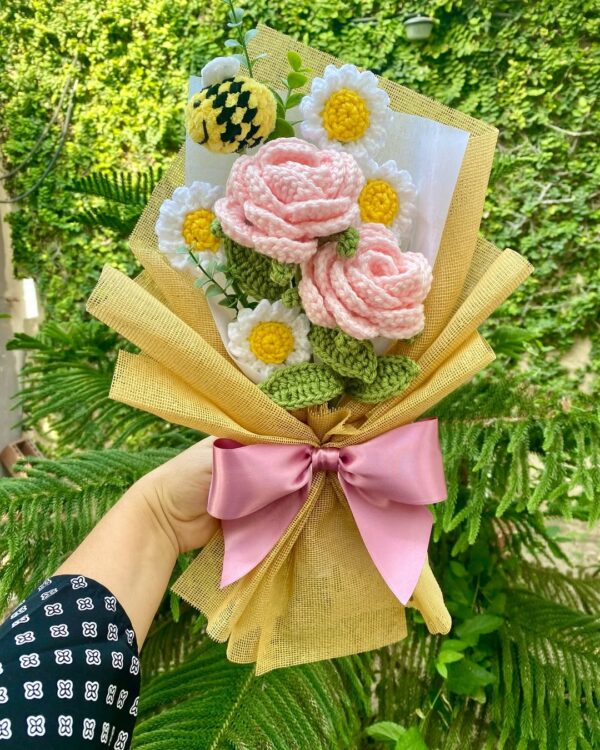 Crochet Flowers Bouquet