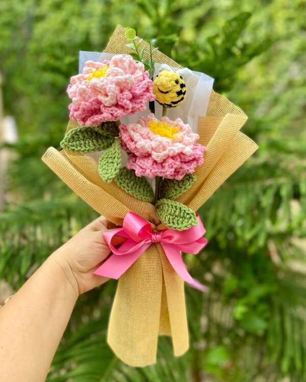 Crochet Flowers Bouquet