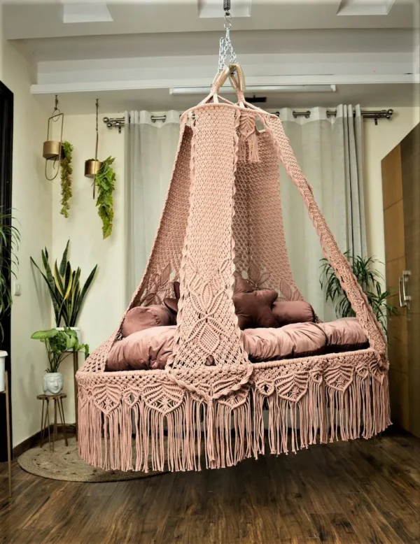 Macrame Double Seat Swing - Image 2