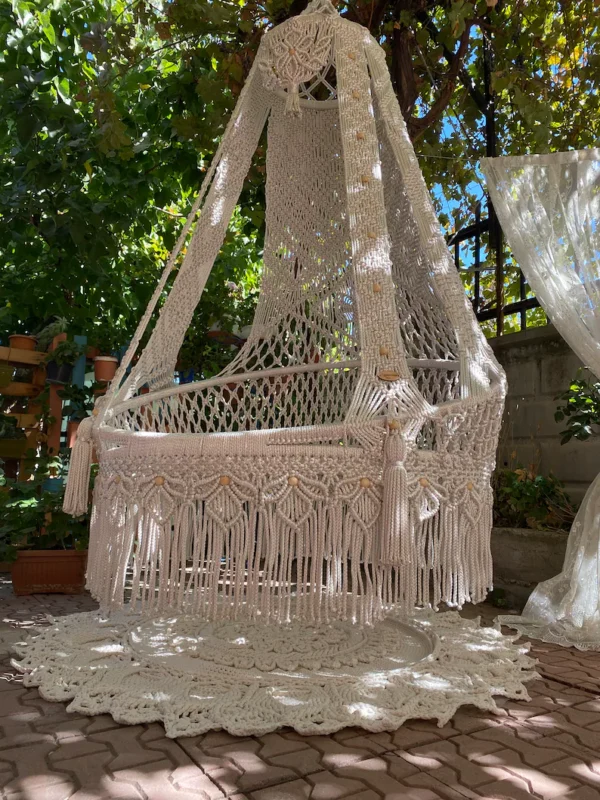 Macrame Double Swing Chair - Image 5