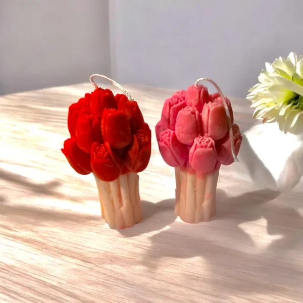 Tulip flower candle - Image 2