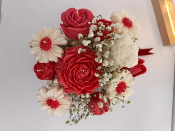 Flower Bouquet Candle, Luxury Gift, Valentine's Day Gift - Image 2