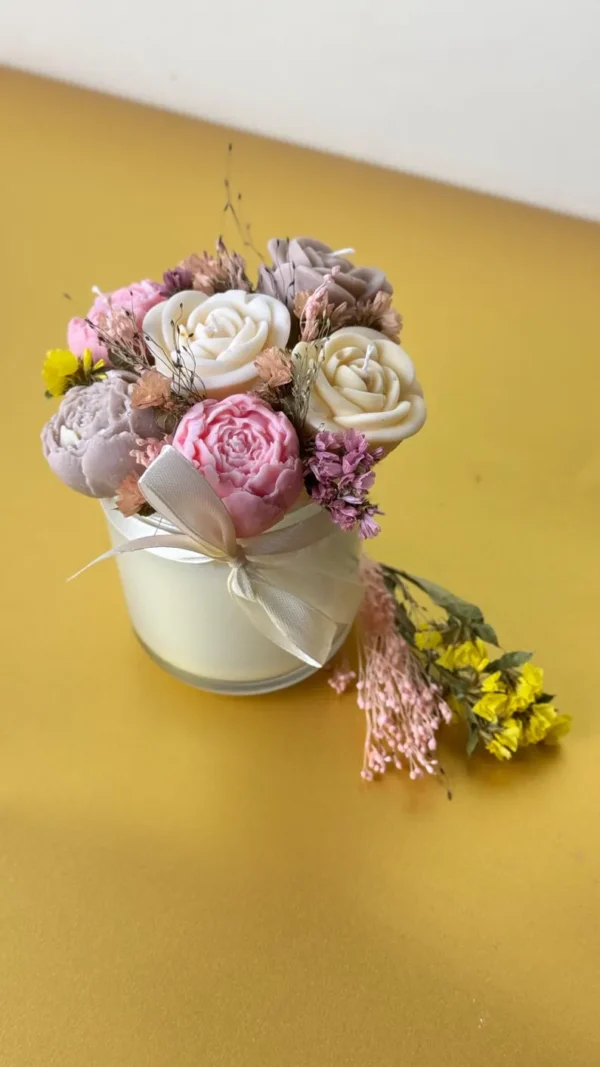 Candle flower bouquet