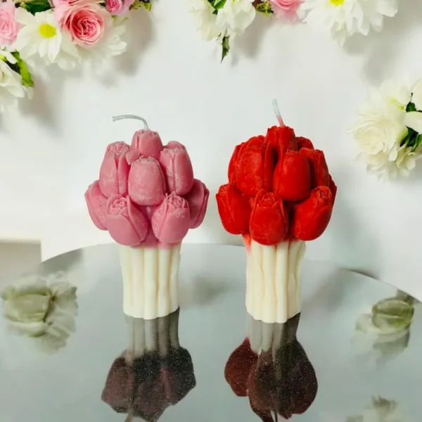 Tulip flower candle - Image 4