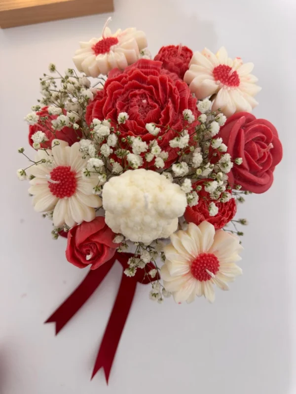 Flower Bouquet Candle, Luxury Gift, Valentine's Day Gift - Image 4
