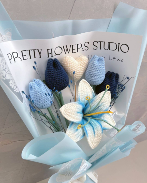 Crochet bouquet, handmade - Image 3